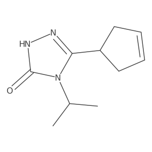 3-(cyclopent-3-en-1-yl)-4-(propan-2-yl)-4,5-dihydro-1H-1,2,4-triazol-5-one Structure