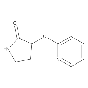 3-(Pyridin-2-yloxy)pyrrolidin-2-one结构式