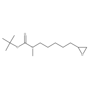 tert-butyl N-methyl-N-[5-(oxiran-2-yl)pentyl]carbamate结构式
