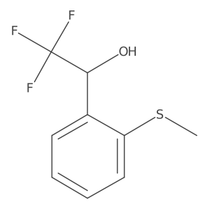 (1S)-2,2,2-trifluoro-1-[2-(methylsulfanyl)phenyl]ethan-1-ol Structure