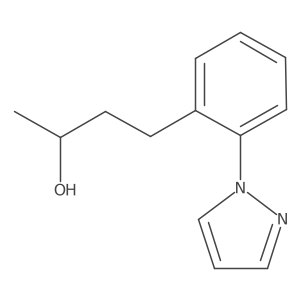 (2R)-4-[2-(1H-pyrazol-1-yl)phenyl]butan-2-ol结构式