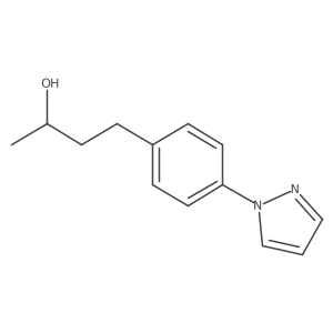 (2R)-4-[4-(1H-pyrazol-1-yl)phenyl]butan-2-ol结构式