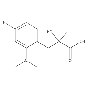 3-[2-(Dimethylamino)-4-fluorophenyl]-2-hydroxy-2-methylpropanoic acid Structure