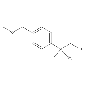 2-Amino-2-[4-(methoxymethyl)phenyl]propan-1-ol结构式