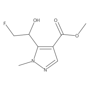 methyl 5-(2-fluoro-1-hydroxyethyl)-1-methyl-1H-pyrazole-4-carboxylate Structure