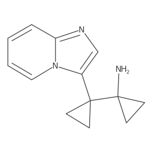 1-(1-{Imidazo[1,2-a]pyridin-3-yl}cyclopropyl)cyclopropan-1-amine结构式