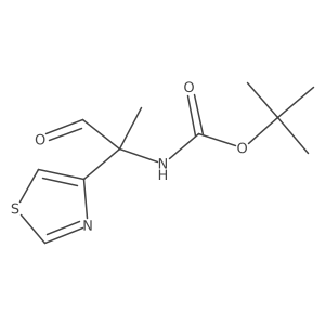 tert-butyl N-[1-oxo-2-(1,3-thiazol-4-yl)propan-2-yl]carbamate Structure