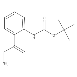 tert-butyl N-[2-(3-aminoprop-1-en-2-yl)phenyl]carbamate结构式