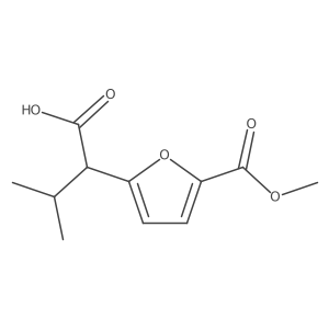 2-[5-(Methoxycarbonyl)furan-2-yl]-3-methylbutanoic acid结构式