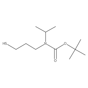 tert-butyl N-(propan-2-yl)-N-(3-sulfanylpropyl)carbamate结构式