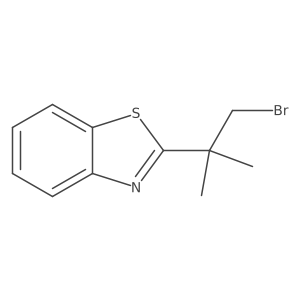 2-(1-Bromo-2-methylpropan-2-yl)-1,3-benzothiazole结构式