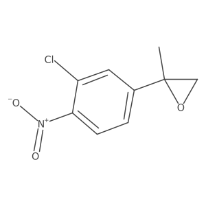 2-(3-Chloro-4-nitrophenyl)-2-methyloxirane Structure