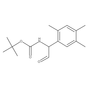 tert-butyl N-[2-oxo-1-(2,4,5-trimethylphenyl)ethyl]carbamate结构式