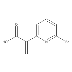 2-(6-Bromopyridin-2-yl)prop-2-enoic acid结构式