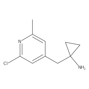 1-[(2-Chloro-6-methylpyridin-4-yl)methyl]cyclopropan-1-amine Structure