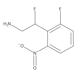 2-Fluoro-2-(2-fluoro-6-nitrophenyl)ethan-1-amine结构式