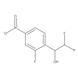 2,2-Difluoro-1-(2-fluoro-4-nitrophenyl)ethan-1-ol Structure