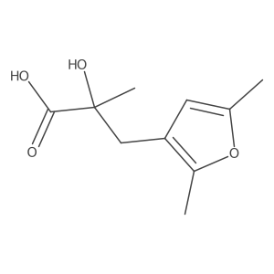 3-(2,5-Dimethylfuran-3-yl)-2-hydroxy-2-methylpropanoic acid Structure