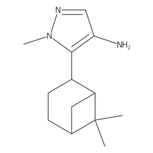 5-{6,6-dimethylbicyclo[3.1.1]heptan-2-yl}-1-methyl-1H-pyrazol-4-amine Structure