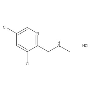 [(3,5-Dichloropyridin-2-yl)methyl](methyl)amine hydrochloride Structure