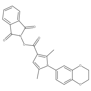 1,3-dioxo-2,3-dihydro-1H-isoindol-2-yl 1-(2,3-dihydro-1,4-benzodioxin-6-yl)-2,5-dimethyl-1H-pyrrole-3-carboxylate结构式