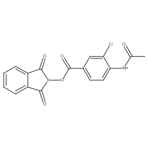 1,3-dioxo-2,3-dihydro-1H-isoindol-2-yl 3-chloro-4-acetamidobenzoate结构式