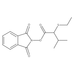 1,3-dioxo-2,3-dihydro-1H-isoindol-2-yl 2-(ethylsulfanyl)-3-methylbutanoate结构式