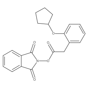 1,3-dioxo-2,3-dihydro-1H-isoindol-2-yl 2-[2-(cyclopentyloxy)phenyl]acetate Structure