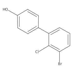 3'-bromo-2'-chloro-[1,1'-Biphenyl]-4-ol Structure