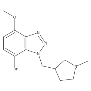 7-bromo-4-methoxy-1-[(1-methylpyrrolidin-3-yl)methyl]-1H-1,2,3-benzotriazole Structure