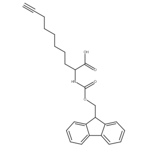 Fmoc-(S)-2-aminodec-9-ynoic acid结构式