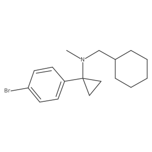 1-(4-Bromophenyl)-N-(cyclohexylmethyl)-N-methylcyclopropanamine Structure