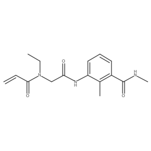 3-[2-(N-ethylprop-2-enamido)acetamido]-N,2-dimethylbenzamide Structure
