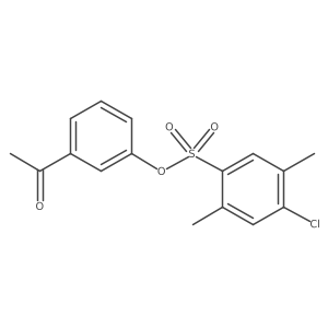 3-Acetylphenyl 4-chloro-2,5-dimethylbenzenesulfonate Structure