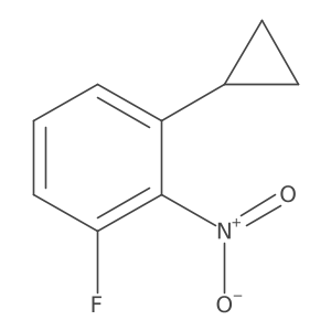 1-Cyclopropyl-3-fluoro-2-nitrobenzene结构式