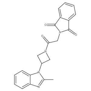 2-{2-[3-(2-methyl-1H-1,3-benzodiazol-1-yl)azetidin-1-yl]-2-oxoethyl}-2,3-dihydro-1H-isoindole-1,3-dione Structure