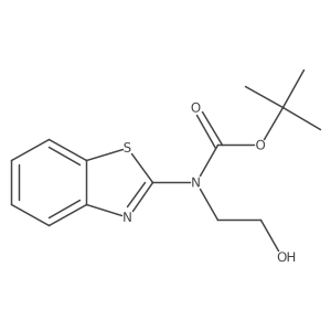 tert-butyl N-(1,3-benzothiazol-2-yl)-N-(2-hydroxyethyl)carbamate Structure