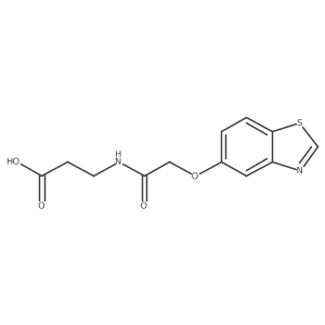 3-(2-(Benzo[D]thiazol-5-yloxy)acetamido)propanoic acid Structure