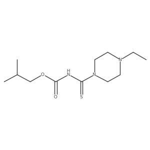2-methylpropyl N-(4-ethylpiperazine-1-carbothioyl)carbamate Structure