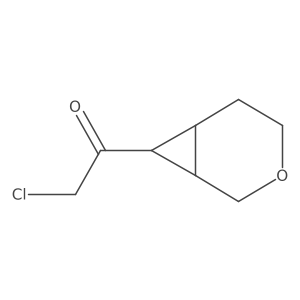 1-(3-Oxabicyclo[4.1.0]heptan-7-yl)-2-chloroethan-1-one结构式