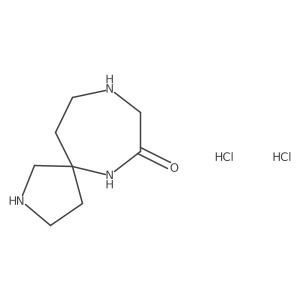 2,6,9-Triazaspiro[4.6]undecan-7-one dihydrochloride结构式