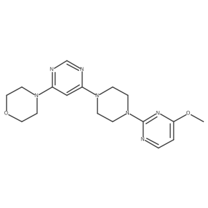 4-{6-[4-(4-Methoxypyrimidin-2-yl)piperazin-1-yl]pyrimidin-4-yl}morpholine结构式