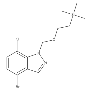4-bromo-7-chloro-1-[[2-(trimethylsilyl)ethoxy]methyl]-1H-Indazole Structure