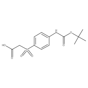2-(4-{[(Tert-butoxy)carbonyl]amino}benzenesulfonyl)acetic acid Structure