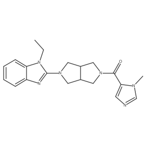 1-ethyl-2-[5-(1-methyl-1H-imidazole-5-carbonyl)-octahydropyrrolo[3,4-c]pyrrol-2-yl]-1H-1,3-benzodiazole Structure