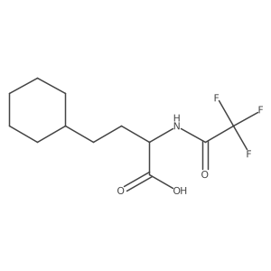 (2S)-4-cyclohexyl-2-(2,2,2-trifluoroacetamido)butanoic acid Structure