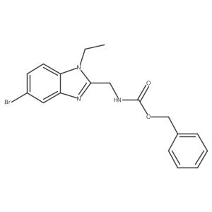 benzyl N-[(5-bromo-1-ethyl-1H-1,3-benzodiazol-2-yl)methyl]carbamate Structure