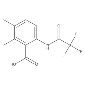 2,3-Dimethyl-6-(2,2,2-trifluoroacetamido)benzoic acid Structure