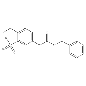 benzyl N-(4-ethyl-3-sulfamoylphenyl)carbamate结构式