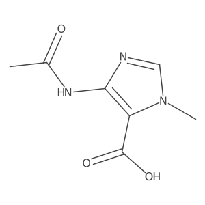 4-acetamido-1-methyl-1H-imidazole-5-carboxylic acid结构式